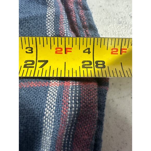 Rails M Wyatt faded blue Red Cream plaid button down soft cotton shirt LS C28 - Picture 6 of 6